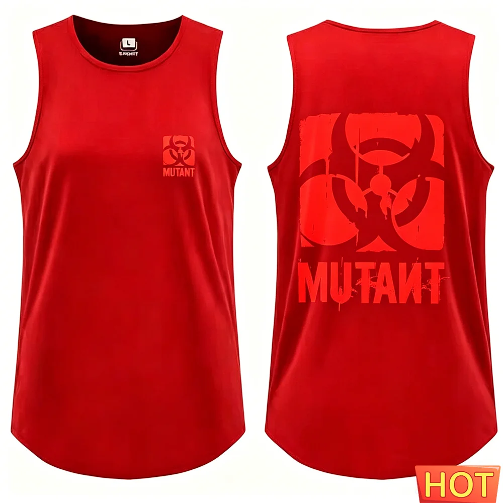 Camiseta sin mangas para gimnasio, camisetas y camisetas sin mangas de verano para hombre, versión holgada, deportiva, informal, chaleco deportivo de poliéster 3D.