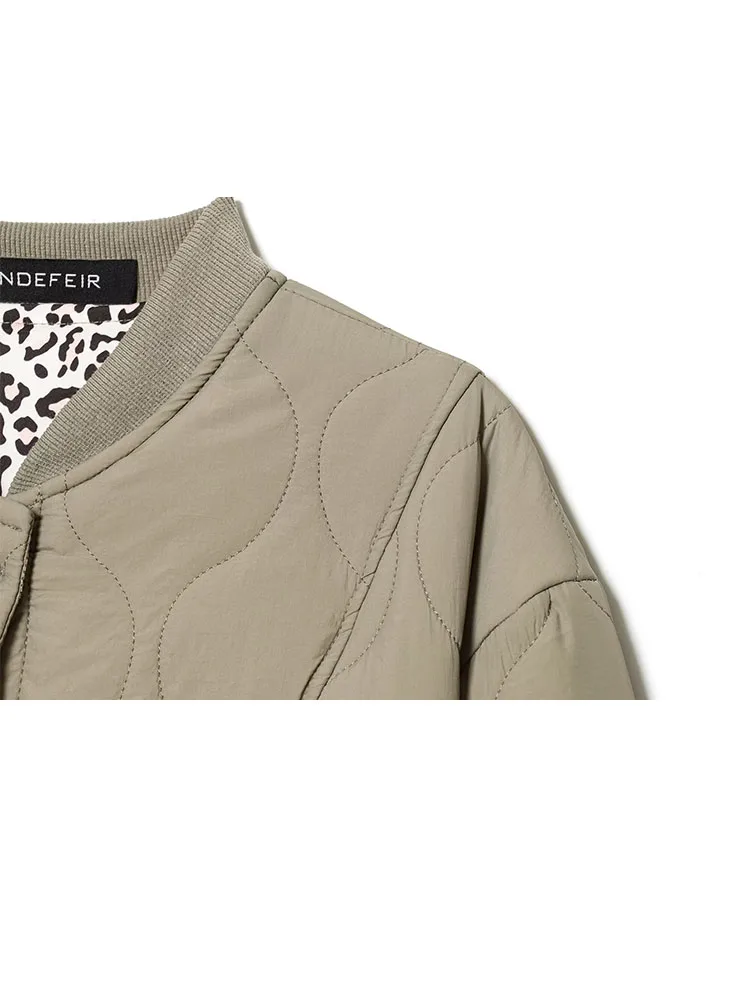 HH femmes simple boutonnage col montant manches longues poche décoration manteau court femme hiver décontracté rue couture coton veste