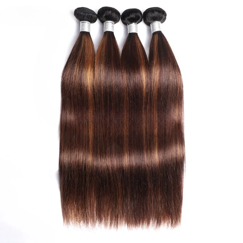 

Real hair T1B/4/30 three-color straight hair curtain straight human hair