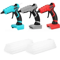 for Makita/Dewalt/Milwaukee/BlackDecker/Bosch 18V 20V Lithium Battery 50W 7mm Cordless Hot Melt Glue Gun Electric Repair Tool