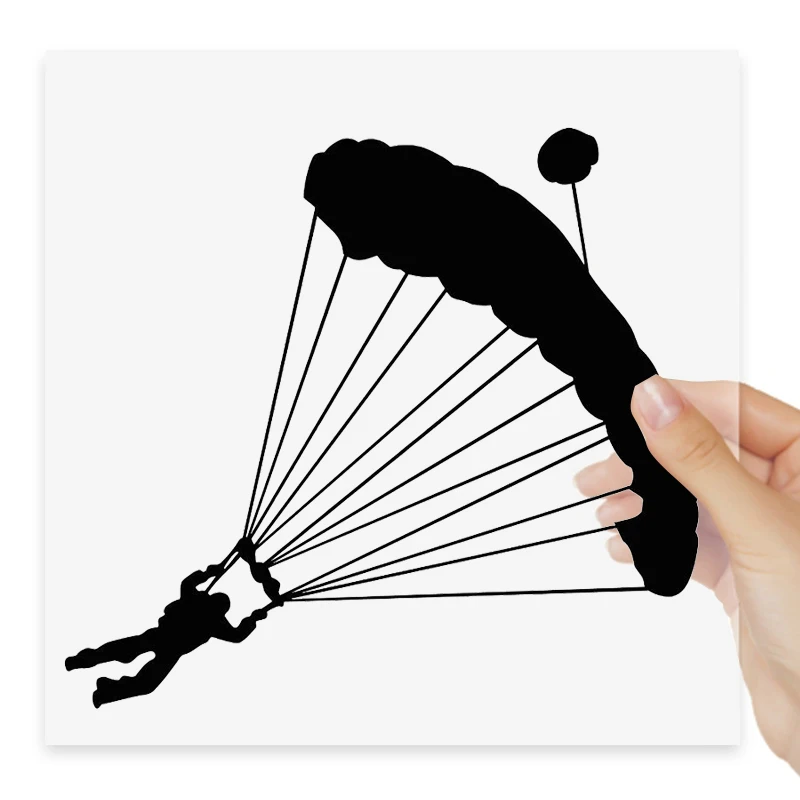 

Creative Skydiver Parachute Extreme Sport Car Stickers Motorcycle Vinyl Decal Waterproof Windshield Auto Accessories #S90202