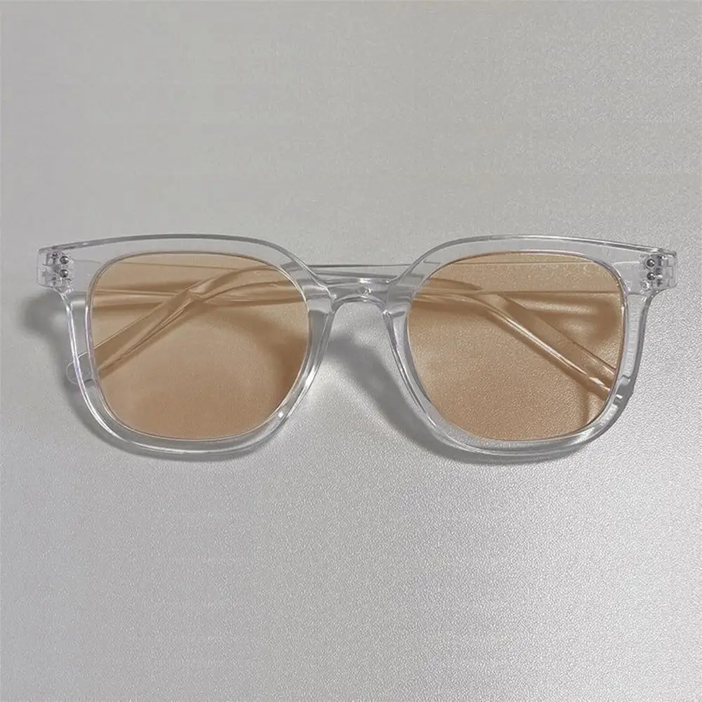 Fashion Square Gradient Blush Sunglasses No Makeup UV400 Protection Anti-Glare Shades Decorative Eyewear for Women & Men