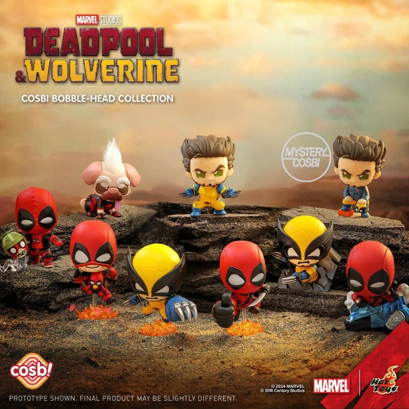 

Оригинальные коллекционные фигурки Marvel: Дэдпул и Росомаха, серия Fun Blind Box, киносувениры, декор для рабочего стола, игрушка, подарок на день рождения