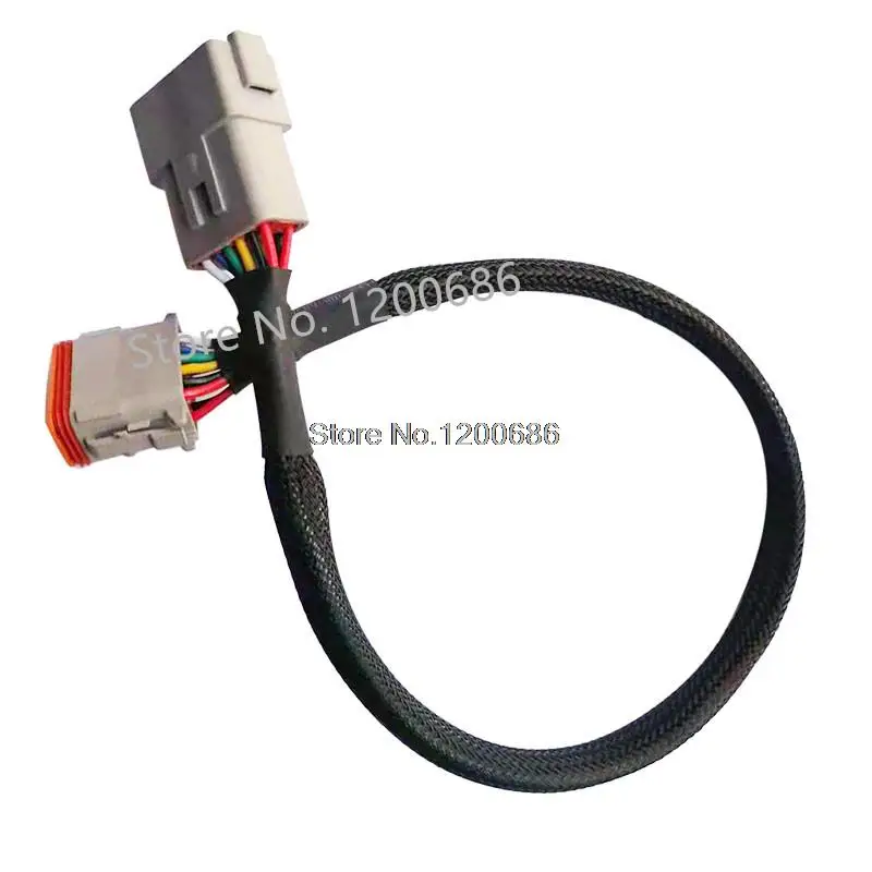 

50CM 18AWG Deutsch DT connector DT06-2S/DT04-2P 2P 3P 4P 6P 8P 12P waterproof electrical connector car motor pins wire harness