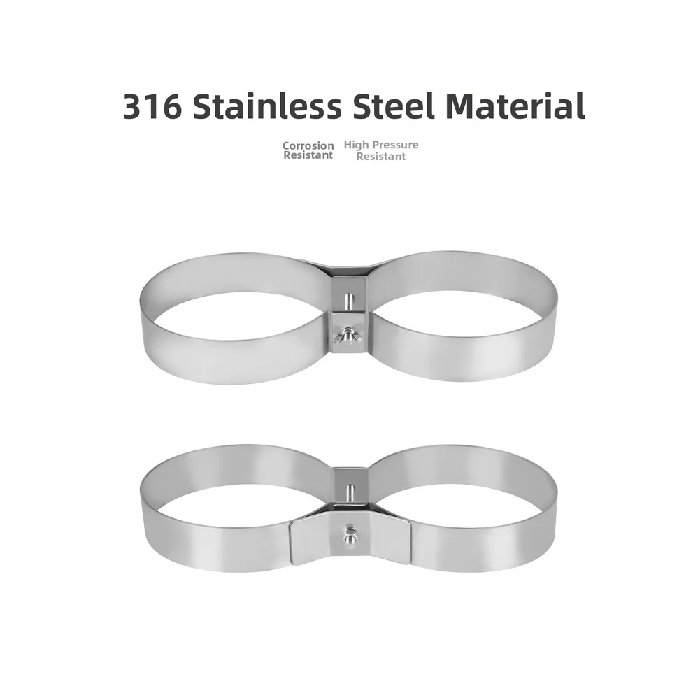 For Deep Sea Diving Natural Double Cylinder Retainer Compatible With Standard Backplates Hotdive Dive Tank Connector