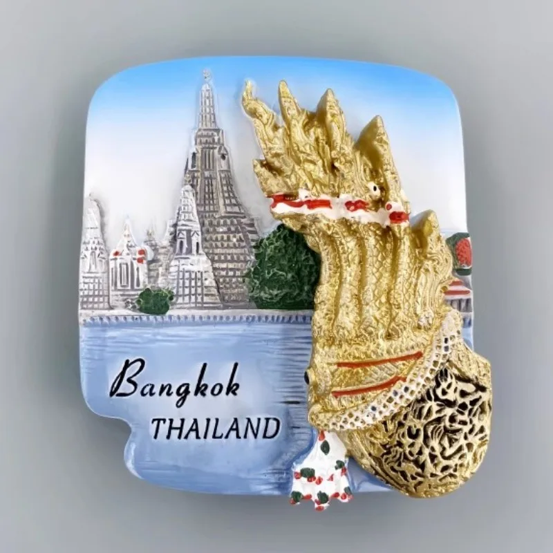 Thailand Refrigerator Stickers Phuket Travelling Souvenirs Bangkok Krabi Fridge Magnets Home Decoration Wedding Gifts