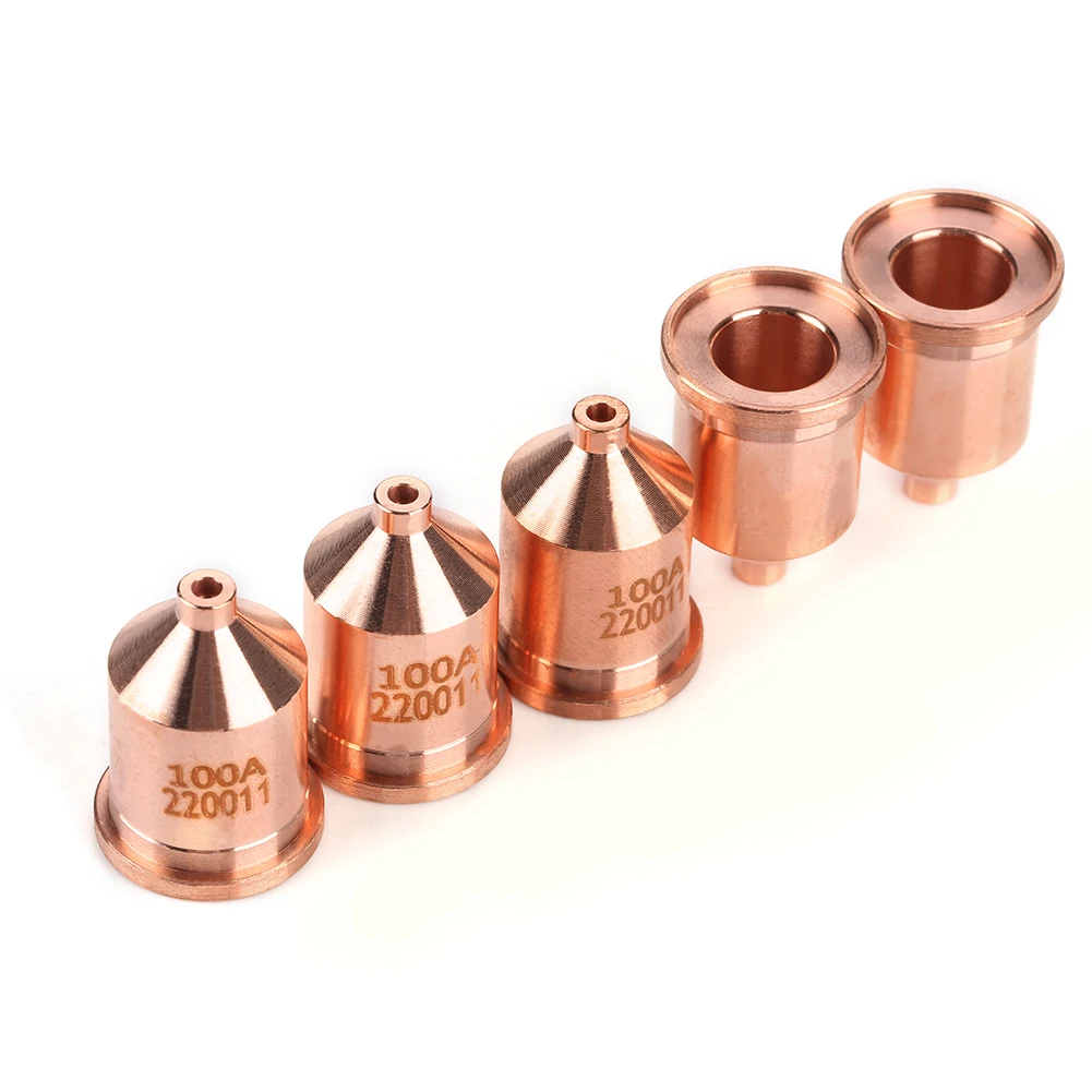 

5 pcs/set 220011 Plasma Cutter Cutting Torch Consumables Nozzle Tips Kit for MAX1650