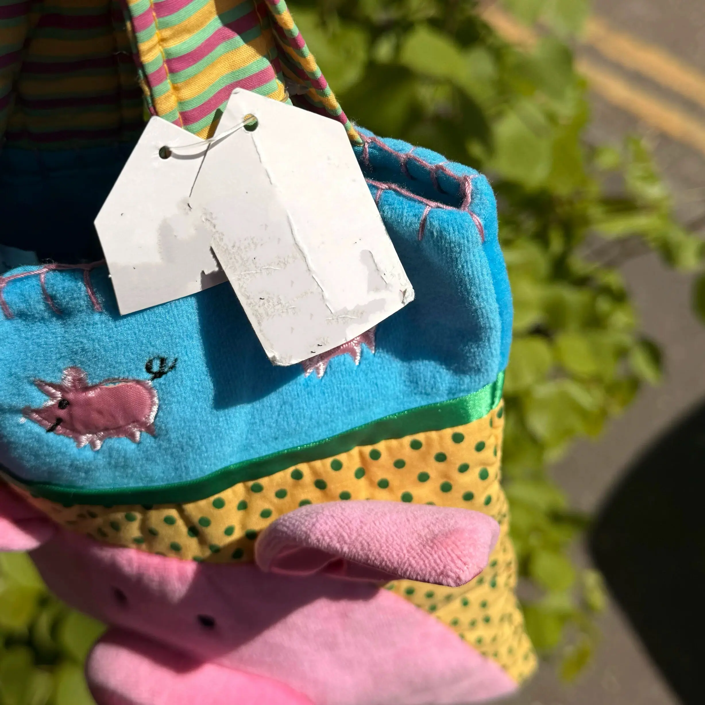 Cute Cartoon Pig Handbag Female High Value Ins Wind Large Capacity Portable Commuter Storage Sundries Bag for Women