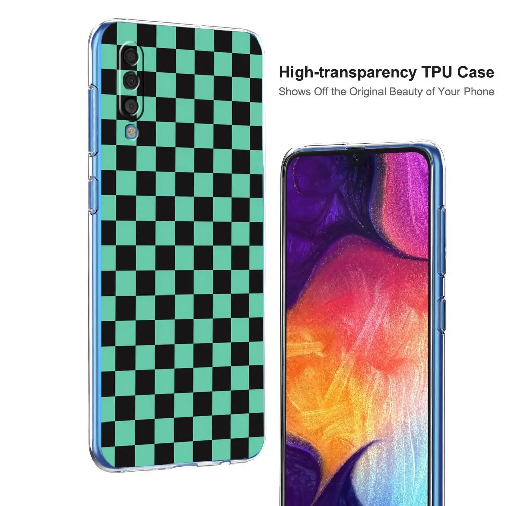 Checkerboard Plaid Checked For Samsung Galaxy A14 A50 A70 A30 A40 A20E A10S A20S A02S A04S A12 A22 A32 A34 A42 A52 5G A54 Case