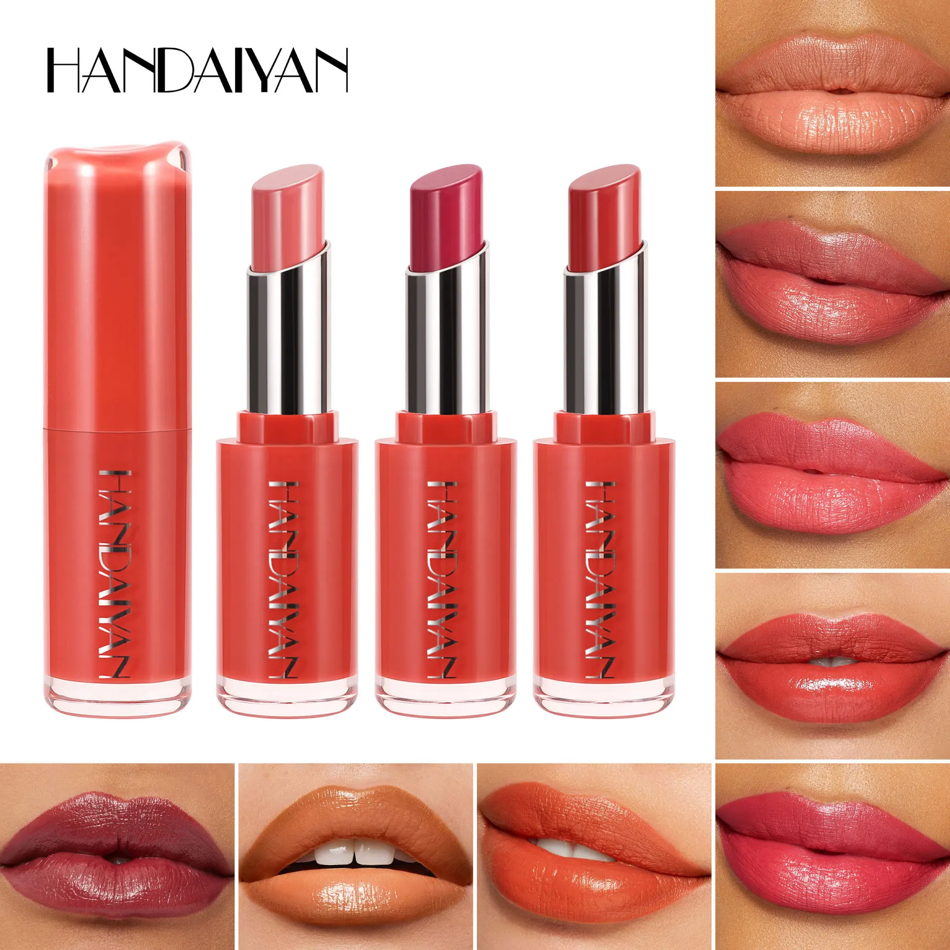 Lápiz labial de terciopelo hidratante de 8 colores, resistente al agua, acabado mate Natural, cuidado de labios de larga duración para mujeres, maquillaje, cosméticos para labios