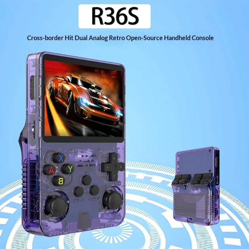 Bestseller R36s Open Source Handheld Game Console Dual 3dJoysticks Hd Portable Mini Psp Retro Game Player For Kids Adults Travel
