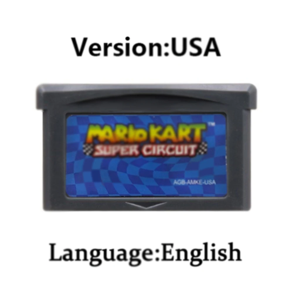 •GBA Game Cartridge 32 Bit Video Game Console Card Series Super Advance Super Bros Kart For GBA/SP/DS view 5