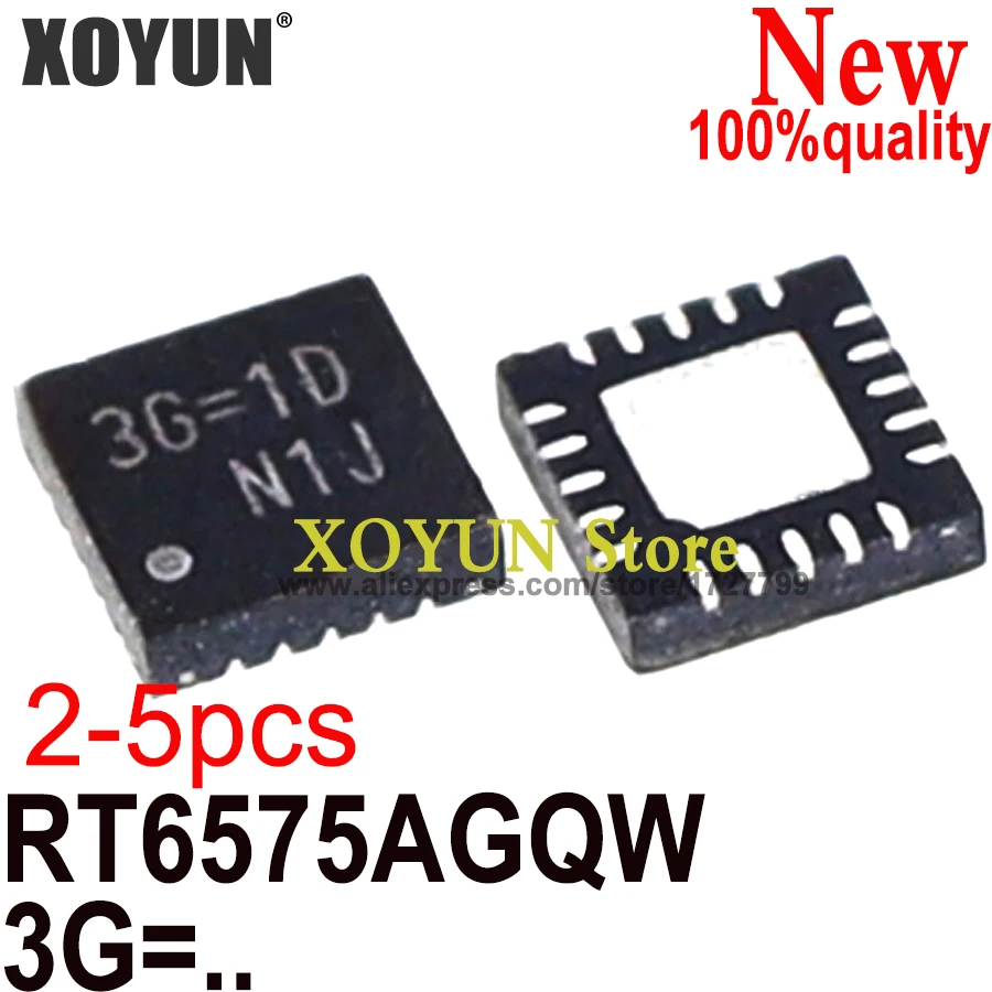 (2-5piece)100% New RT6575AGQW RT6575A (3G=2B 3G=1D 3G=ED 3G=.. ) QFN-20