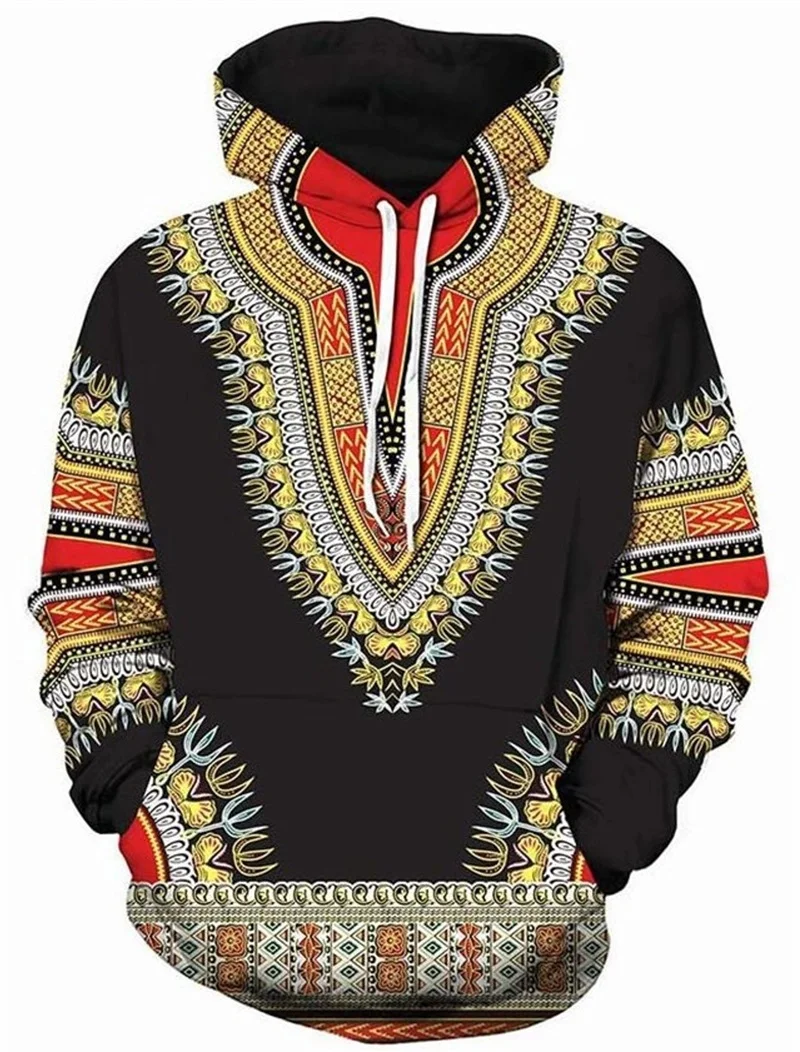 American Indian African Dashiki Hoodie For Men Women 3D Print Oversized Pullovers Sweatshirts Clothes Spring Autumn Mens Hoody