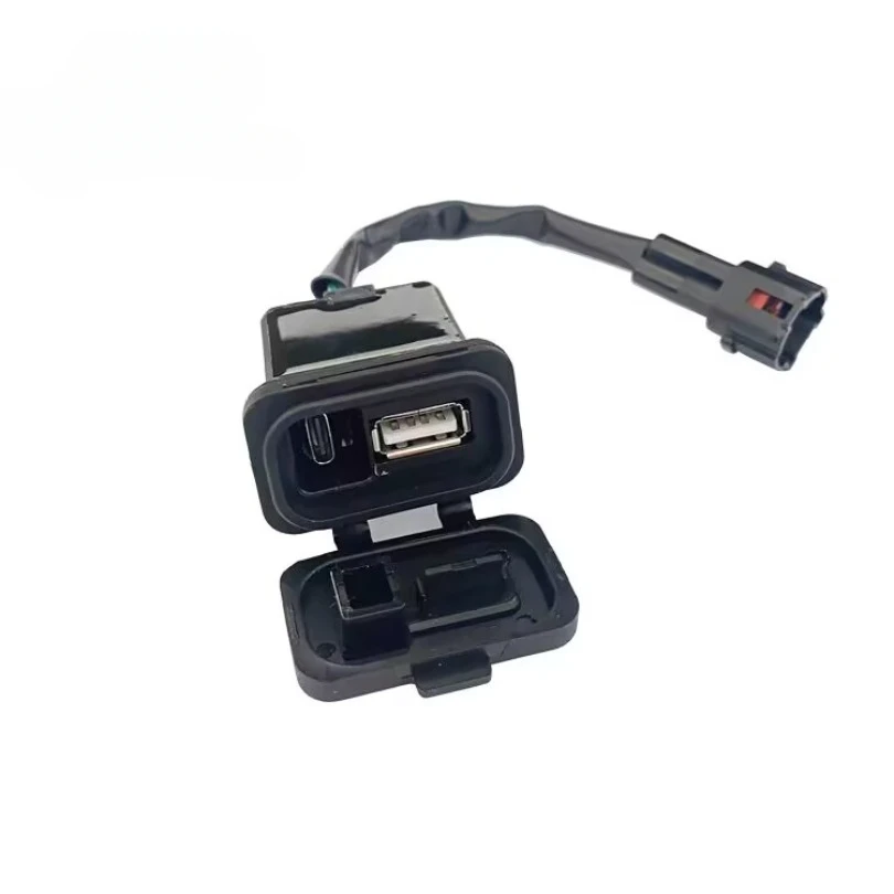 Motorcycle USB Power Transfer Interface Socket Type-C Impulse Port Charge For CFMOTO 450SR 450SS CF400-6 800NK 2023 Converter