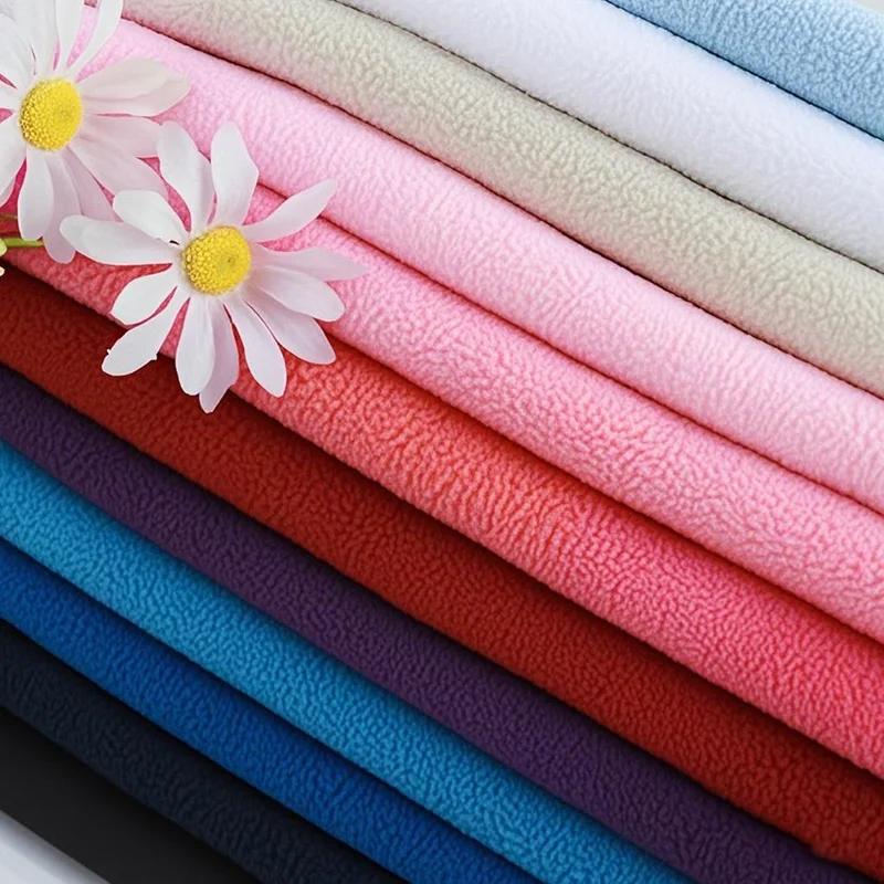 Polar Fleece Thick Fabric Short Plush Coral Fleece Doll Fabric Diy Handmade Sewing Autumn Winter Coat Clothes Shawl Lining Cloth