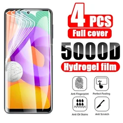 4Pcs Hydrogel Film Full Cover for Samsung Galaxy S24 S23 A50 A70 A51 A71 A31 A32 A52 A72 A33 A53 A73 A14 A54 Screen Protector