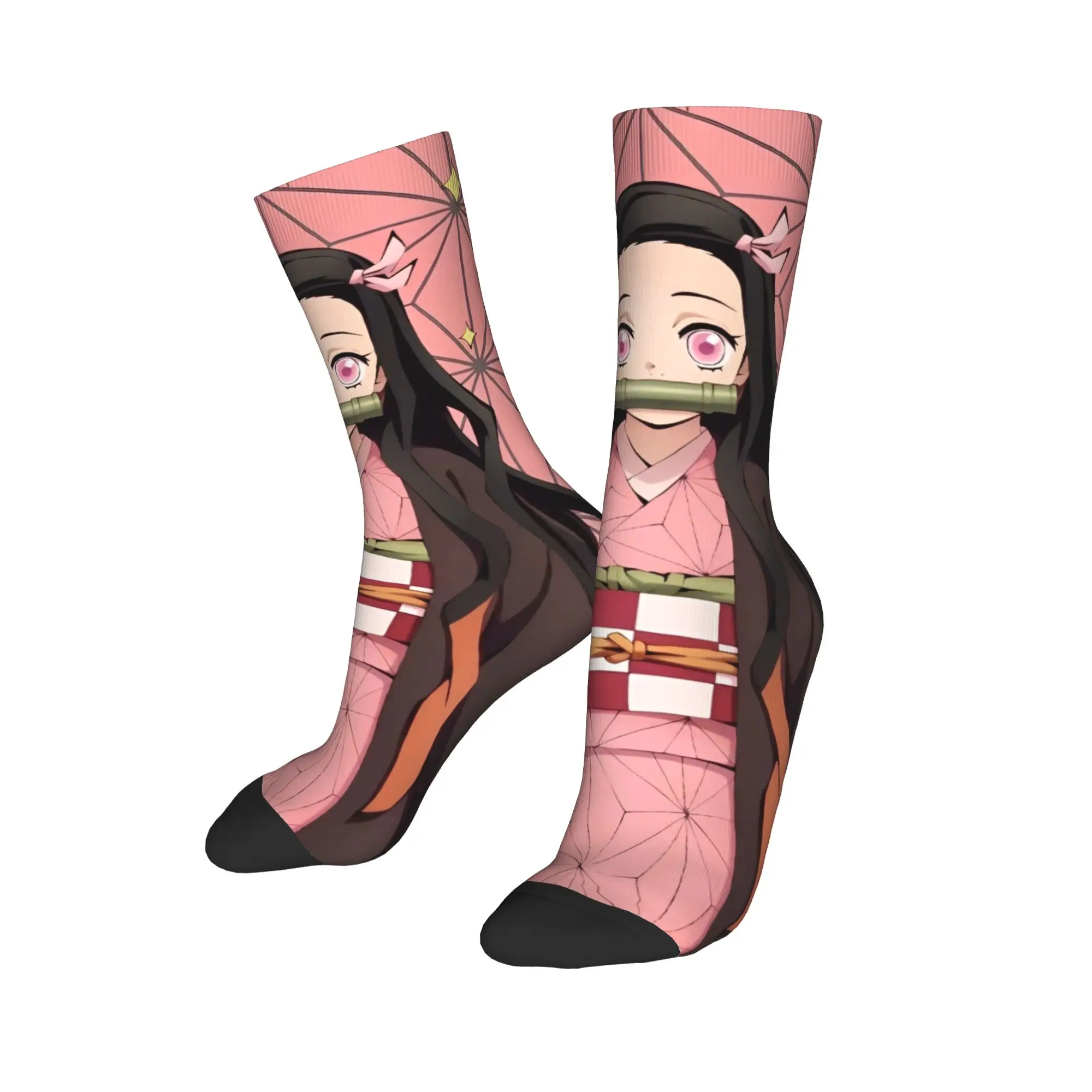 Winter Warm Fashion Unisex Demons Slayers Anime Socks  Non-slip Soccer Socks