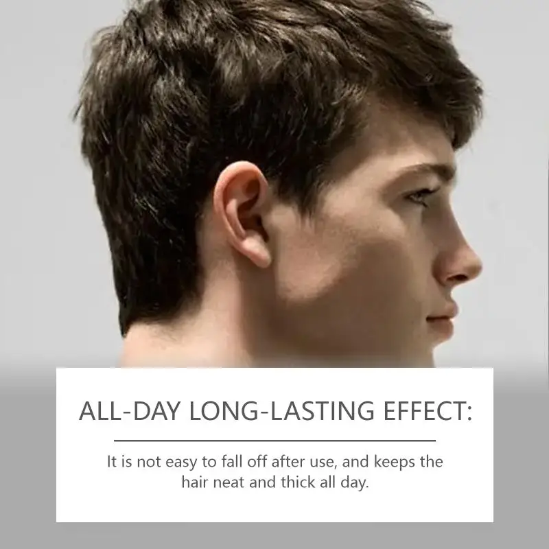East Moon Black Hair Building Fibers Powder Refreshing Oil Control No-Wash Volumizing Thickening Hair Care Fibers Powder