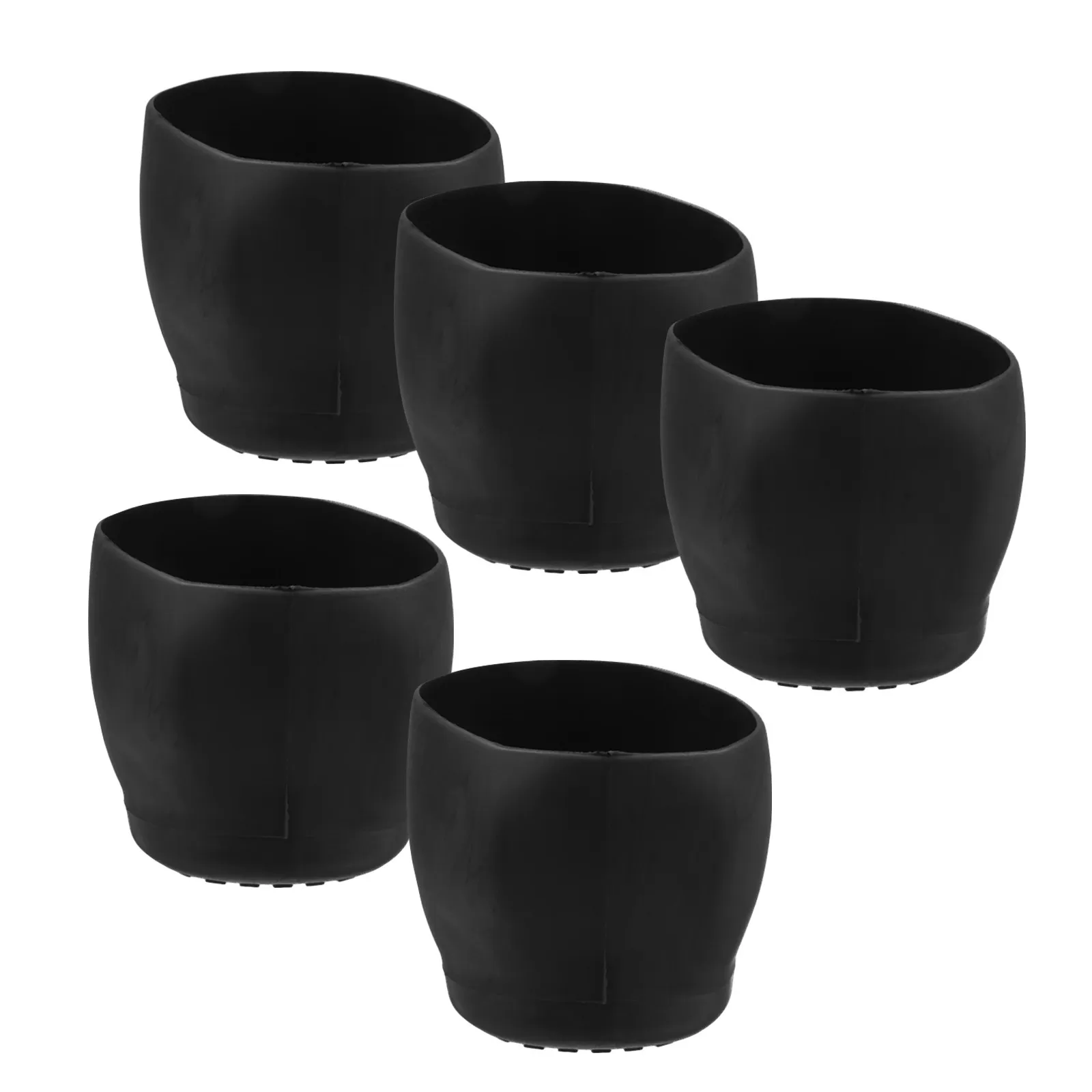 5Pcs Chair Feet Protectors Plastic Caps Computer Chair Wheel Covers Floor Protectors Noise Reducing Office Furniture Pads