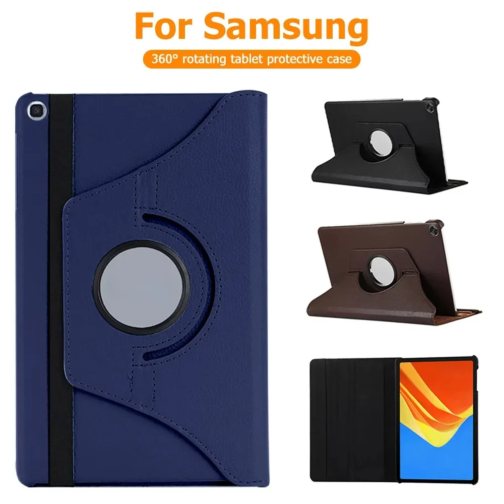 

360 Rotating Case for Samsung Galaxy Tab A9 Plus S9 FE S8 S7 11 Inch Tablet Flip Stand Cover For Galaxy Tab A9 A8 A7 Lite 8.7