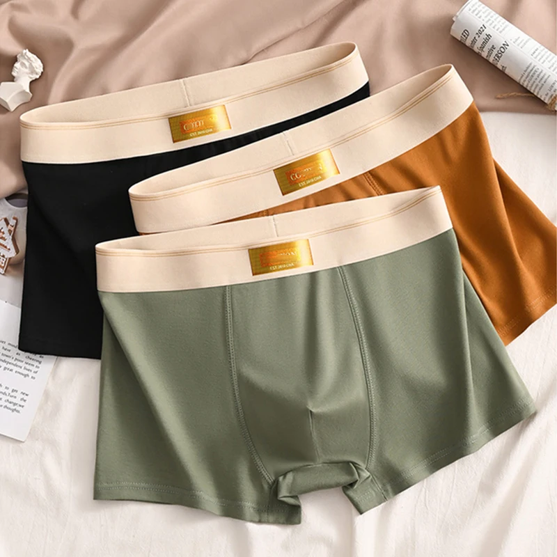 

Трусы-боксеры мужские из дышащего хлопка, пикантное удобное нижнее белье, спортивные шорты, большие размеры