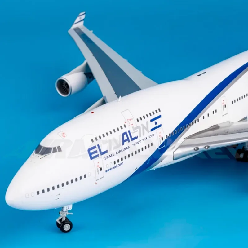 JC Wings Diecast 1:200 مقياس El Al Israel Airlines B747-400 4X-ELA الجلد المفاتيح الطائرات محاكاة سبيكة تذكارية جمع #3