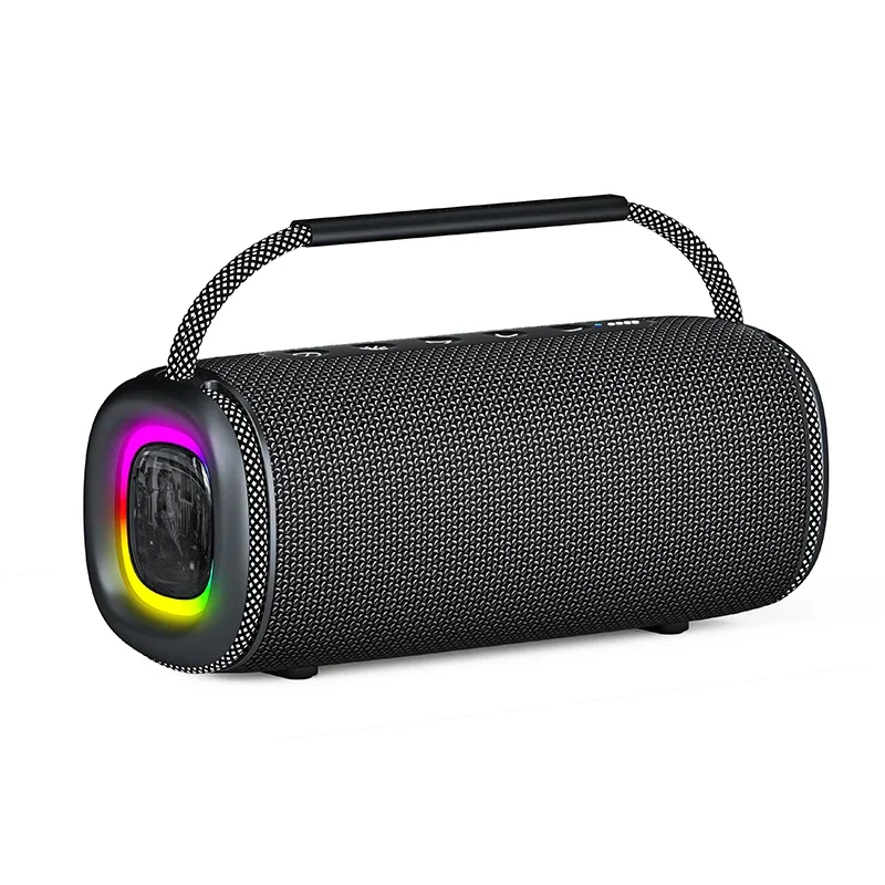 Rockmia Fresh New 30W RGB Wireless Bluetooth 5.3 Speaker Portable Stereo Music Boombox with RGB Light EBS-617 Waterproof