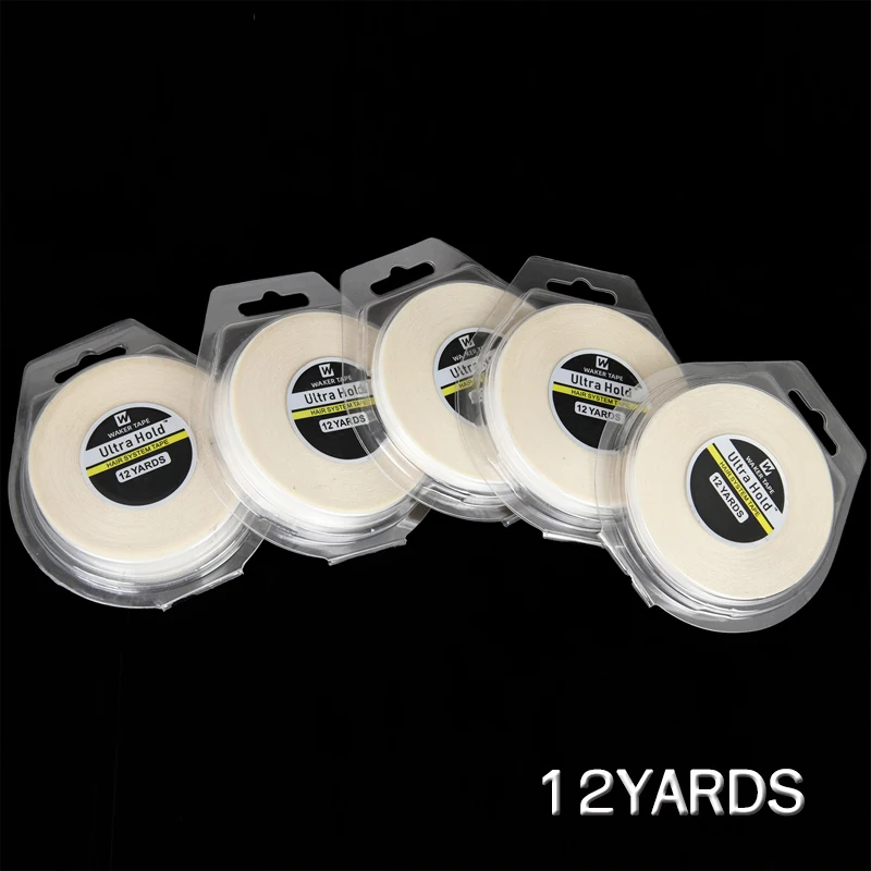 

12 ярдов белая кружевная передняя клейкая лента для парика, клейкая лента для кружевной передней ленты, водонепроницаемая клейкая лента для наращивания волос, клей для волос