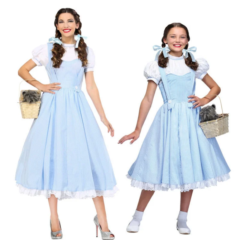 Cosplay Wizard of Oz Dorothy Halloween New Game Uniform Role Play Parent-Child Costume Drama Performance Costume