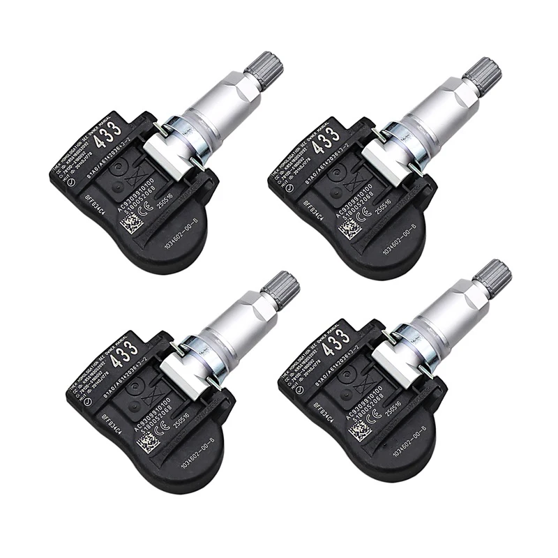 4PCS 433MHZ Car TPMS Tire Pressure Sensor For Tesla Model S Model X Model 3 1034602-00-B