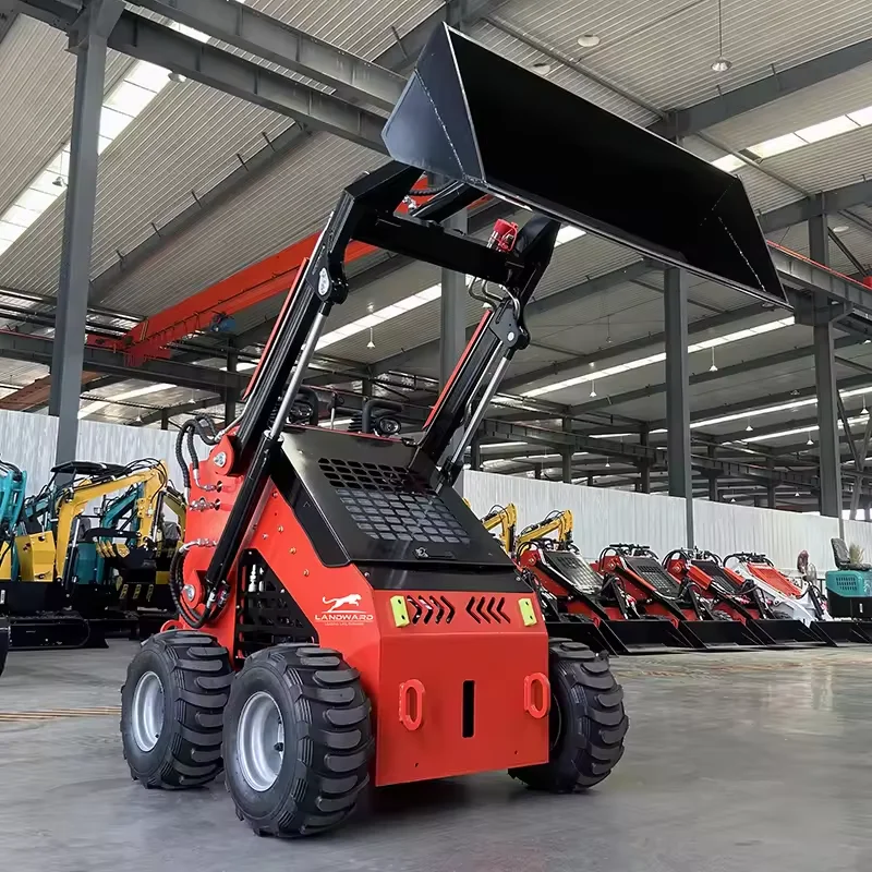 

Agriculture EPA Euro 5 Small Wheel Loader S480 Mini Skid Steer Loader LANDWADR 500 kg Customize Skid Steer Track Loader For Sale