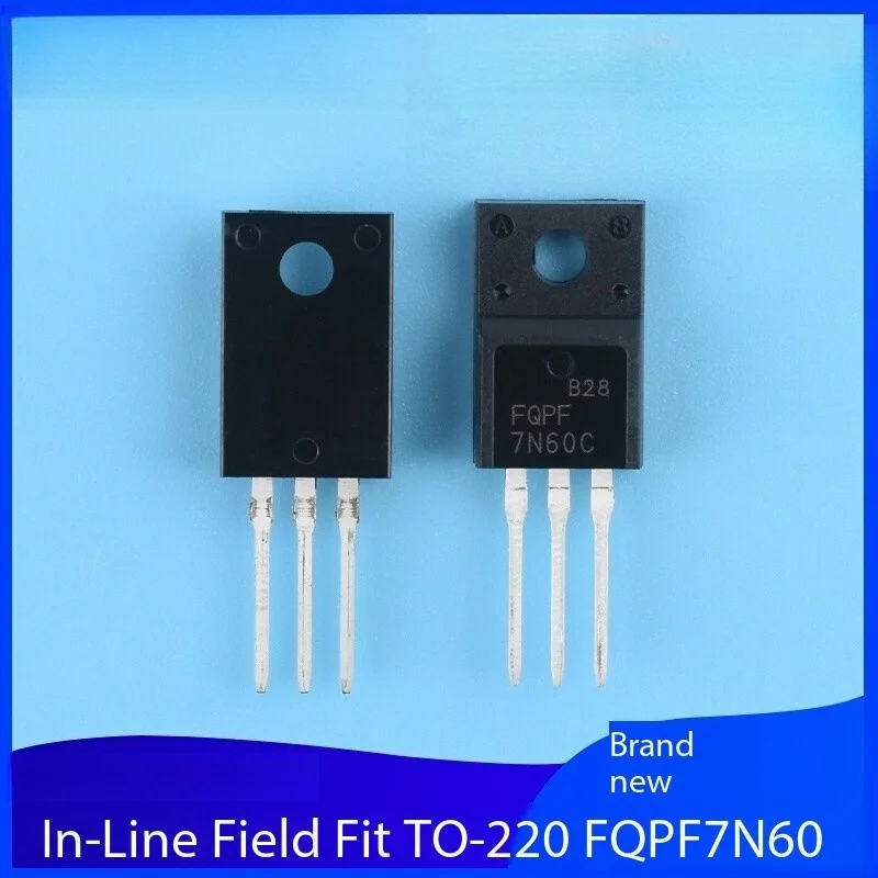 2PCS New FQPF7N60 FQPF7N60C SSS7N60A 7N60 In-Line MOSFET TO-220