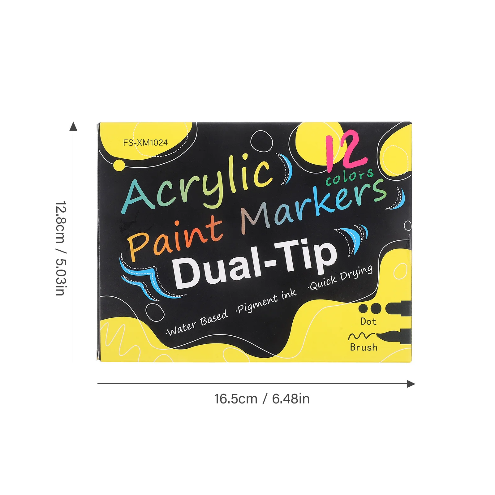 1Set Dual Tip Paint Markers Smooth Flow for Writing Sketching Art Crafts Drawing Pens Set for Journaling Markers Kit