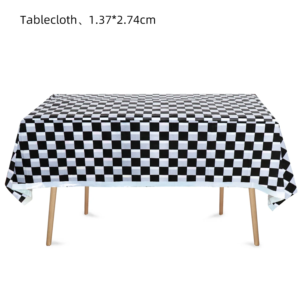 Race Car Party Decorations F1 Racing Car Balloons Tableware Plates Napkins Cups Banner for Boys 1‑9 Birthday Party Supplies view 3