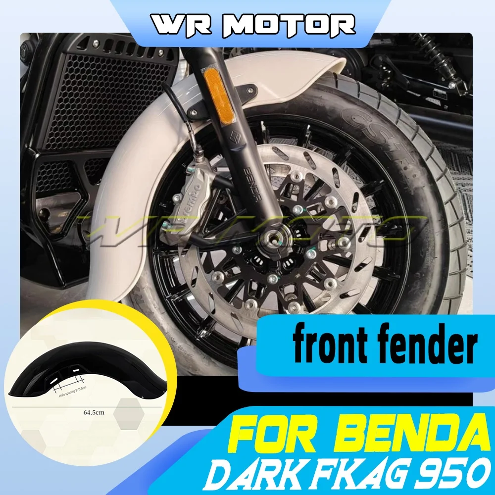 Modified Long Thickened Front Fender Fairing Mud Splash Guard For BENDA Dark Flag 950 Motorbike Body