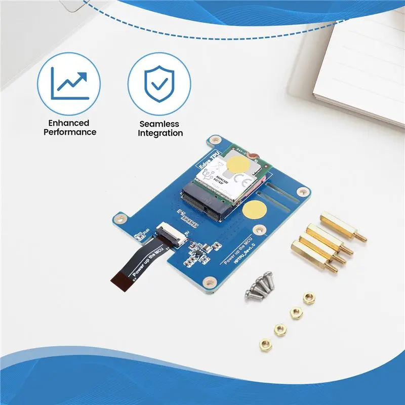 For Raspberry Pi 5 MPTPU AI Kit 2TOPS Pcie TPU HAT For Pi5 Enhanced Machine Learning Capabilities B-A32R