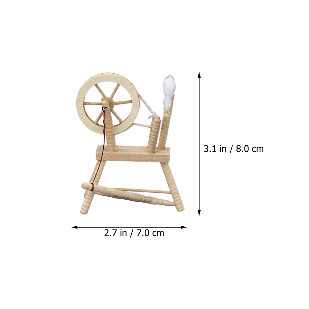 Modelo vintage roda giratória decoração para casa gadgets móveis de fadas mini máquina de enrolamento manual moda