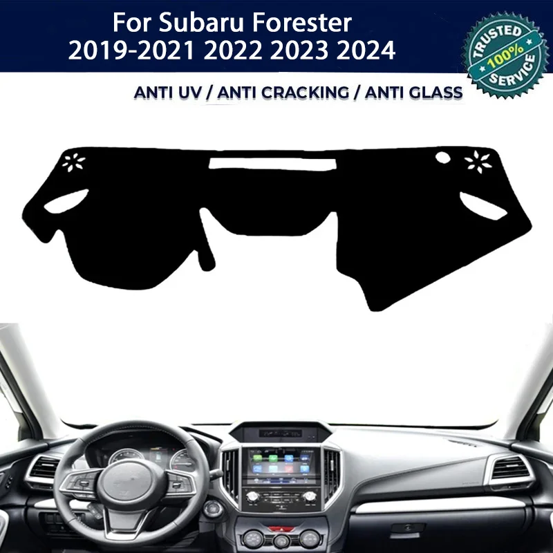 

Custom Anti-UV Dashboard Cover Dash Mat Protector Pad For Subaru Forester 2019-2021-2024 Center Console Accessories Sunshade
