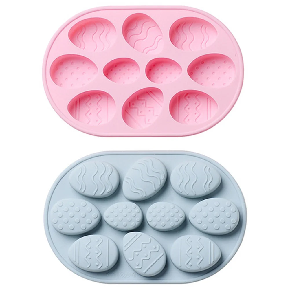 

2Pcs Easter Egg Silicone Mold High Quality Non Stick Cake Fondant Chocolate Baking Tool DIY Household Baking Mold