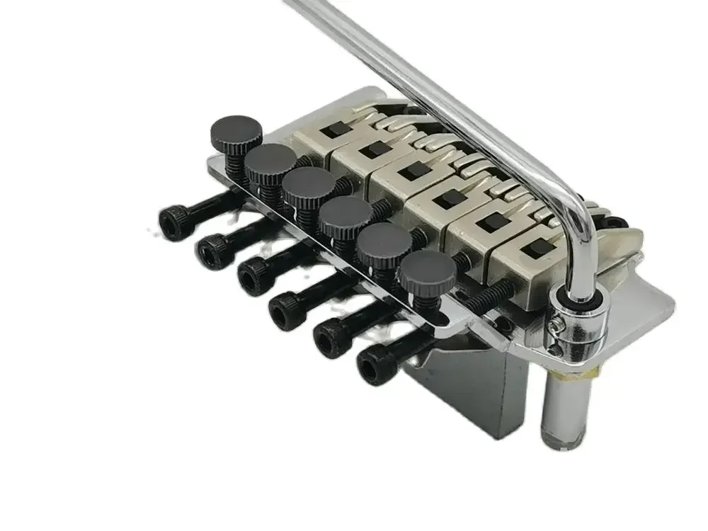 Wilkinson 6-String Electric Guitar Double Locking Tremolo System Bridge Chrome Silver WODL1