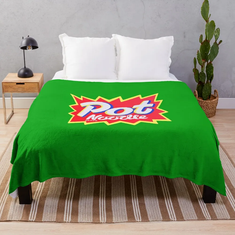 Pot Noodle Instant Snack designThrow Blanket Thin Blankets