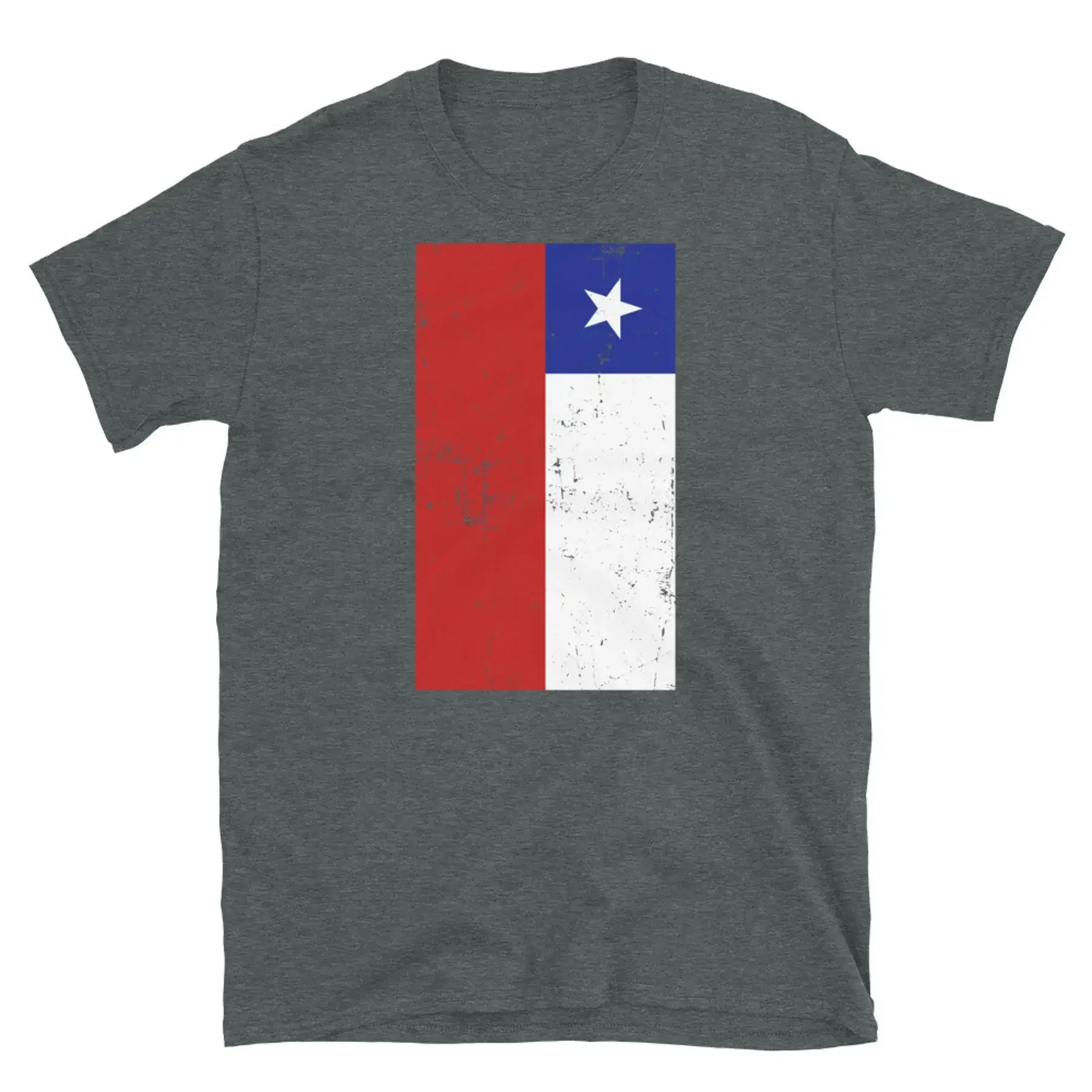 Chile South America Santiago Distressed Flag Short Sleeve Unisex T Shirt