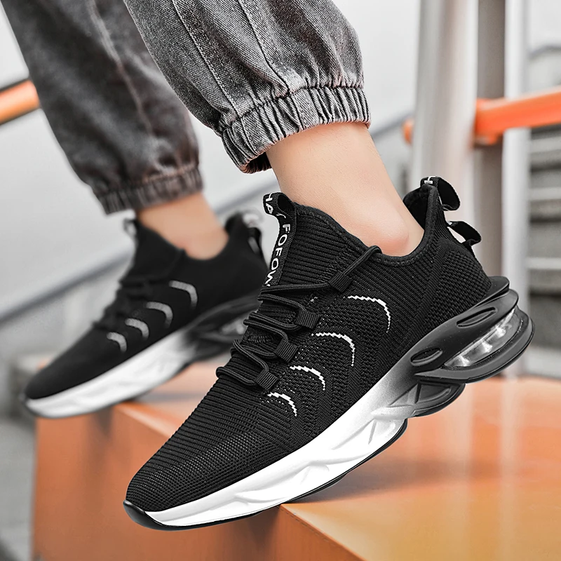 YRZL Heren Sneakers Loopschoenen Ademend Lichtgewicht Comfortabele Mesh Sportschoenen Antislip Zachte Zool Casual Outdoor Schoeisel