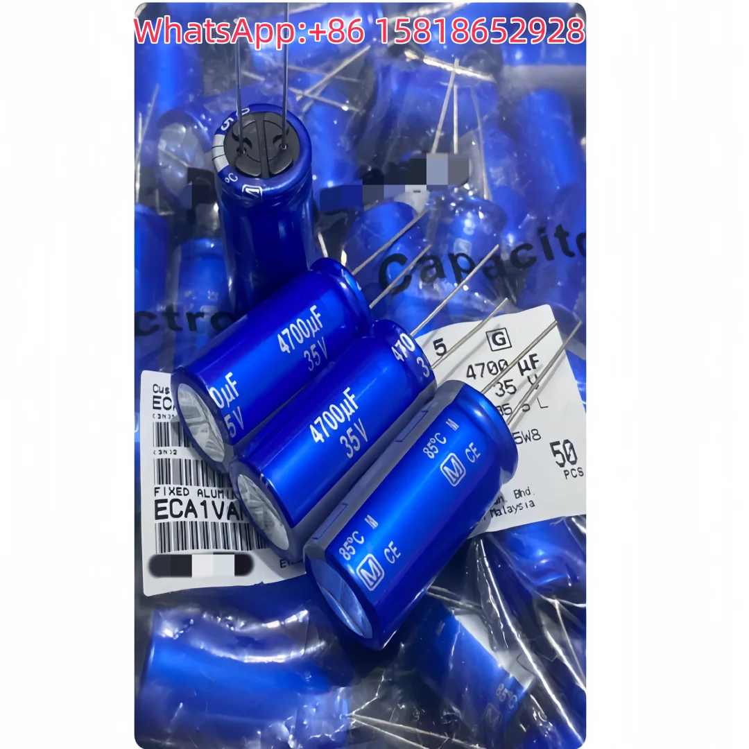 2pcs 4700UF 35V Japan Imported Audiophile Quality Capacitors 35V4700UF 18*35 AM Flash Blue