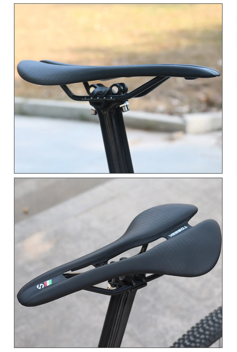 Fahrradsattel Ultraleicht MTB/Rennrad Sitzkissen Komfortabler Ergonomischer Fahrradsattel Langlebiges Zubehör für Straßen- und Gravel-Fahrräder – Detail 10