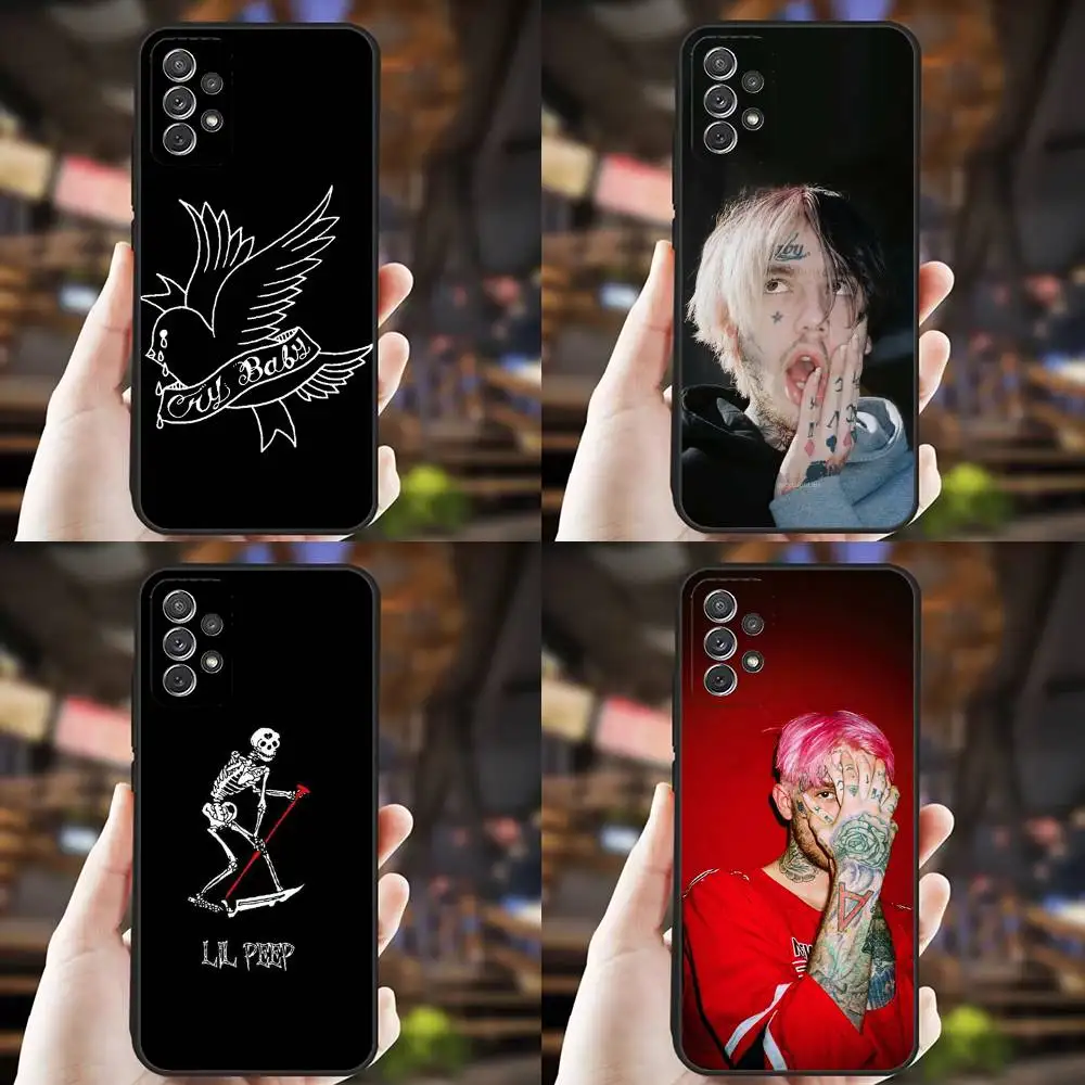 

Rapper L-LIL Peep Phone Case For Samsung S25,S24,S21,S22,S23,S30,Ultra,S20,Plus,Fe,Lite,Note,10,9,5G Black Cover