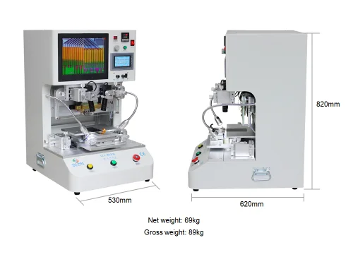 Flex Cable Repair Machine Pulse Hot Press LCD flex FPC Bonding Machine