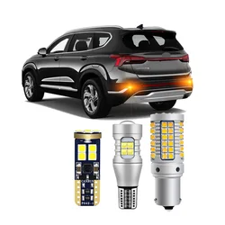 Car LED Bulbs For Hyundai Santa Fe 2019 2020 2021 2022 2023 LED Exterior Turn Signal Backup Bulbs Canbus No Error