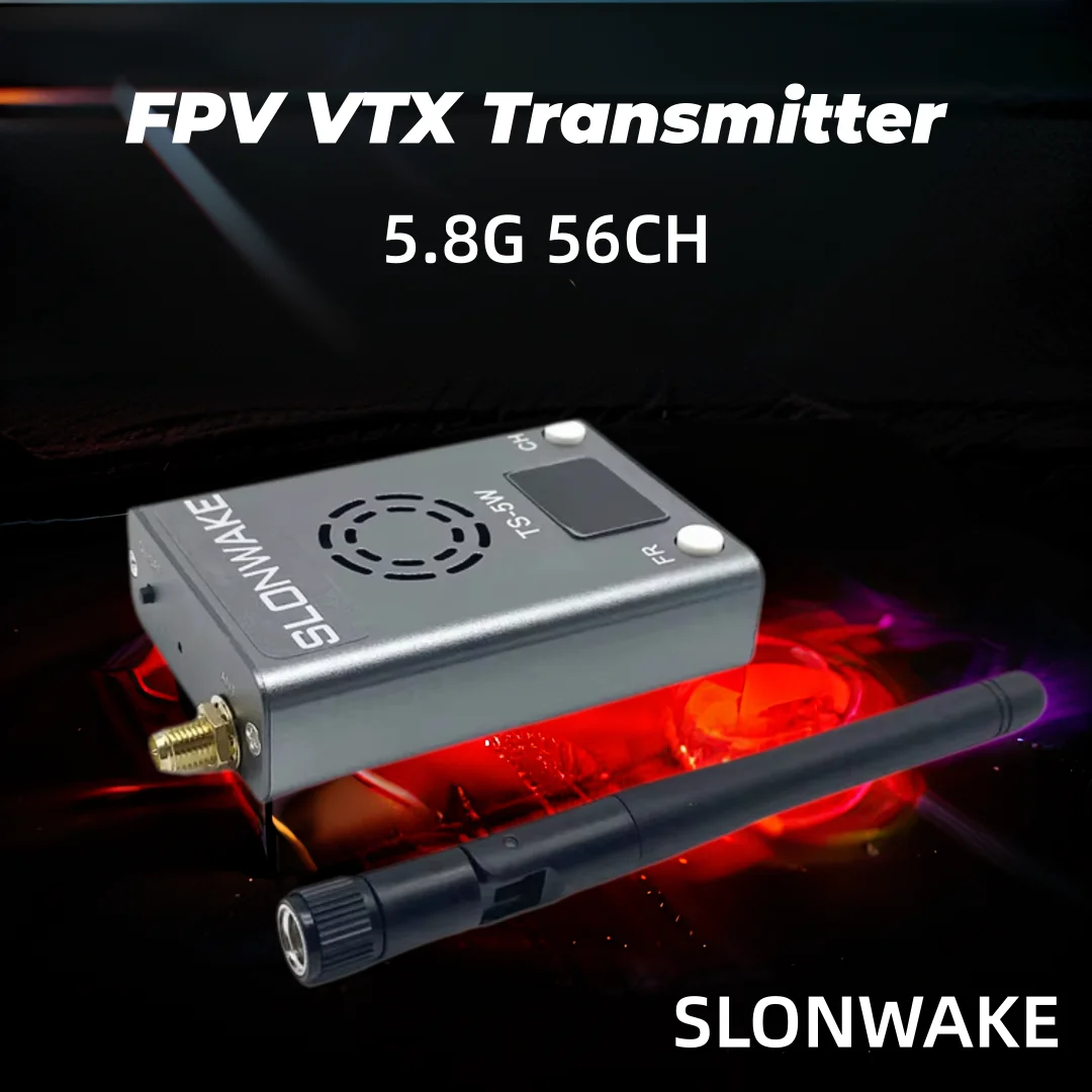 

FPV RC Model VTX TS-5W 5.8G 56CH Transmitter Search function AV Transmitter Module Audio Video Transmitter